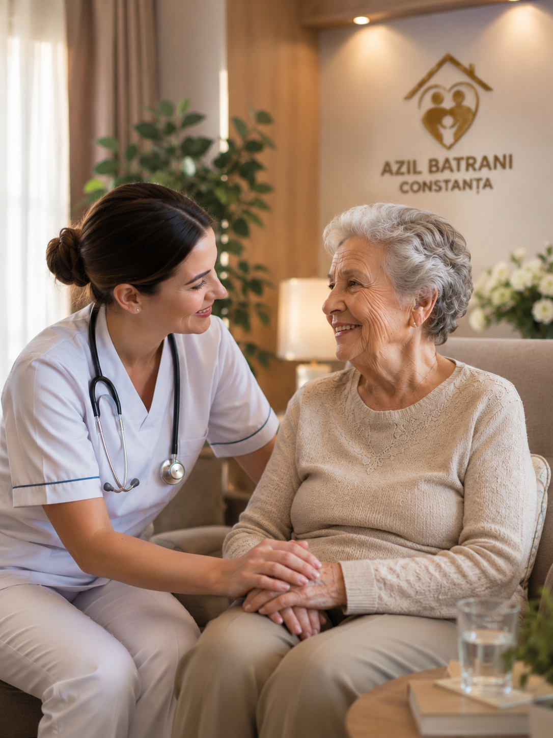 Ingrijire medicala pentru batrani intr-un centru pentru seniori din Constanta